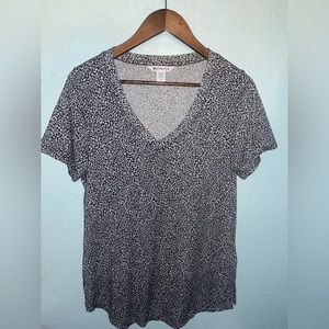 Athleta Leopard‎ Print Shirt Medium
